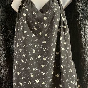 Maurice’s size 3, black tank with flowers